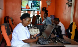 A community radio station in Kenya supported by the Social Media 4 Peace project organizes live talk shows in local languages on hate speech and disinformation in 2023. UNESCO