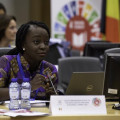 Victoria Ibiwoye, Youth representative of the SDG-Education 2030 Steering Committee is co-organising the thematic session on education (SDG4) at the ECOSOC Youth Forum. 