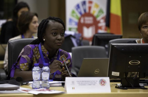 Victoria Ibiwoye, Youth representative of the SDG-Education 2030 Steering Committee is co-organising the thematic session on education (SDG4) at the ECOSOC Youth Forum. 